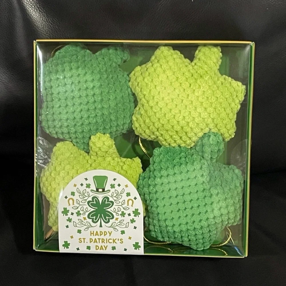 Happy St Patricks Day Shamrocks Garland - St Patricks Shamrocks Garland